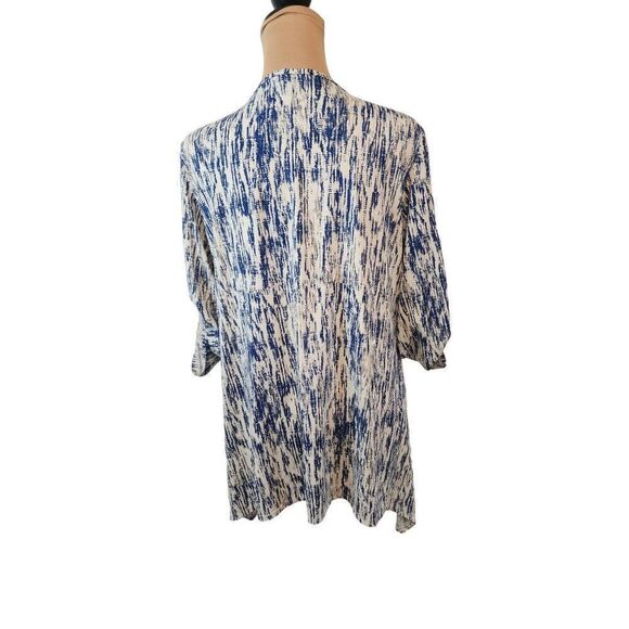 Robert Louis Women's Large 3/4 Zip Blouse - Picture 3 of 6